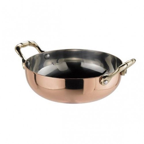 Copper-colored pan 
